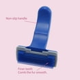 thumbnail image 3 of Pets Grooming Brush Curved Firm Slicker Dog Brush Dematting Brush for Dogs and Cats 5.91"x3.94" Blue, 3 of 6