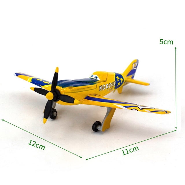Avión de Pixar de Disney para niños, modelo de avión Dusty Crophopper El Chupacabra Skipper Ripslinger Zed fundido a presión, juguete de cumpleaños