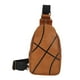 thumbnail image 5 of Mochila de pecho de rugby para mujer y hombre, bolso de hombro tipo mochila Marrón claro, 5 of 9