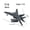 F14-Black, variant on DIY Creative Military Building Blocks SU-57 Heavy Stealth Fighter F-22 F14 B-2 Bomber Airplane Model Toys Boys Christmas Gifts
