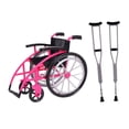 thumbnail image 2 of BELOVING Béquilles Modèles de Fauteuil Roulant Expérimenter Projets STIM Jouet Accessoires de Maison de Poupée Rose, 2 of 9