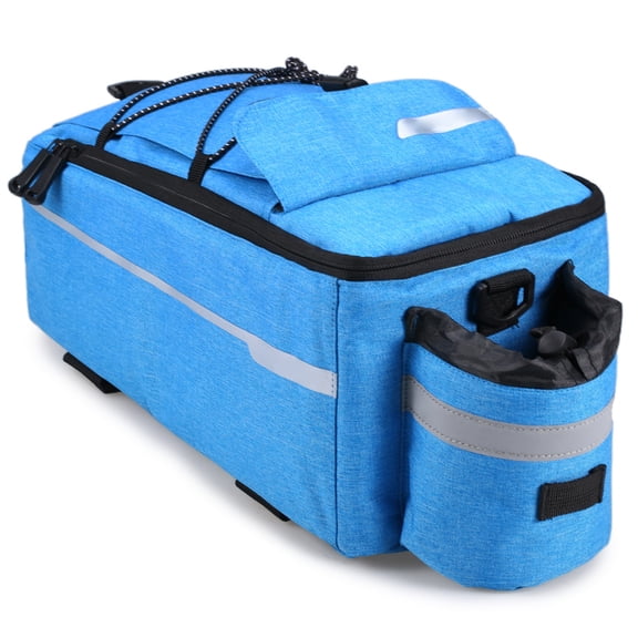 Bike Trunk Cooler Bag Insulated Rear Rack Storage Reflective For Safe Riding Night Cycling