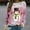 Pink, variant on Babysbule Christmas Shirts for Women Women Autumn And Winter Casual Snowman Printed Round Neck Long Sleeve Pullover Blouse Sweatshirt Tops Clearance Tops Fashion