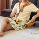 thumbnail image 5 of Fotbe Gnomes Bees And Sunflowers Pantalones Cortos de Pijama para Hombre, Ropa de Dormir, Pantalones de Pijama Cortos para Hombre-Small, 5 of 6