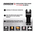 thumbnail image 2 of Arrow OSC125PW-3A Bi-Metal Oscillating Blades for Cutting Wood, Wood with Nails, PVC, 1-3/8 inch, 3/PK, 2 of 7