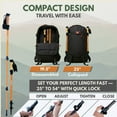 thumbnail image 6 of Outsura Hiking Poles (Pair of 2) - Aluminum, Collapsible, Lightweight Trekking & Walking Sticks for Hiking, 6 of 7