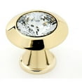 thumbnail image 3 of Alno C214-CLR/PB Crystal Series 1.25" Luxury Solid Brass Cabinet Knob - Brass, 3 of 4