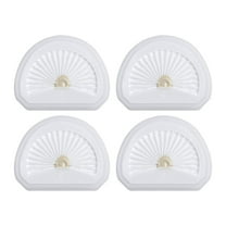 4-Piece Replacement Filter Set for Black & Decker VLPF10 Vacuums - Compatible with HLVA315J and HLVA320J00N575266 Models, Accessory - White