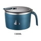 thumbnail image 4 of Inteprter Tazón de fideos instantáneos de acero inoxidable, elegante, ligero y portátil, versátil, seguro Cocina y Comedor Azul 1300ML, 4 of 6
