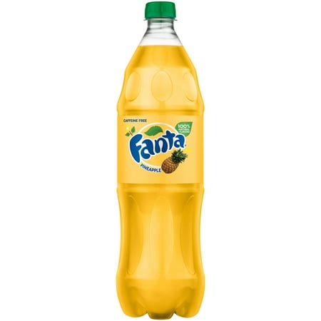 Fanta Caffeine-Free Pineapple Flavored Soda, 1.25 L - Walmart.com