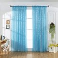 thumbnail image 2 of VerPetridure 1PCS Christmas Snowflake Curtain Tulle Window Treatment Voile Drape Valance, 2 of 7