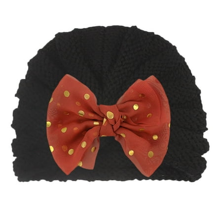 

Hunpta Hats For Kids Newborn Infant Baby Kids Boys Girls Beanie Bowknot Elastics Turban Hat Cap