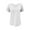 White, variant on ZKCCNUK Plus Size Tops for Women Patchwork Mesh Short Sleeved Top Solid Color Casual Loose T-shirt