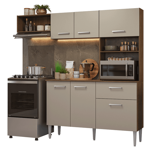 Cocina Integral Completa Modular Madesa Aura 196cm MC 01