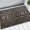 thumbnail image 6 of Premium 3D Embossed Welcome Doormat 23.6x15.7 Inch Non-Slip PVC Entryway Rug,Heavy Duty Scrape-Proof Indoor Outdoor Mat,Easy Clean Diamond Pattern Floor Mat for Home Entrance Door, 6 of 6