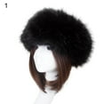 thumbnail image 2 of OPOLSKI Women Hat Solid Color Faux Fur Headwear Brimless Empty Top Hat for Skiing, 2 of 8