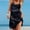 *a-Black, variant on ClodeEU Women's Hawaiian Print V Neck Spaghetti Strap Cover Up Maxi Dress,Casual Beach Vacation Dress a-Black,Womens Plus L