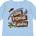 thumbnail image 4 of Inktastic Gone Fishing with My Grandma Boys or Girls Long Sleeve Toddler T-Shirt, 4 of 5