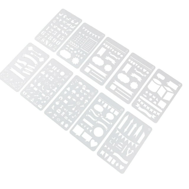 Kids Tracing Stencils 15Pcs Hollow Painting Stencil Drawing Tools For Artists 10.4X17.8CM