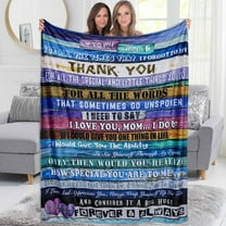 to My Mom Blanket, Gifts for Mom Birthday Gifts Mother Blankets from Daughter Son Christmas Soft Fleece Blanket I Love You Mom Blanket for Bedding Sofa and Travel 60x80 Inch
