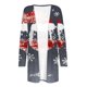 thumbnail image 4 of Cárdigan de moda para mujer, informal, de manga larga, estampado, con bolsillos, blusa de poliéster, 4 of 5