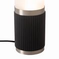 thumbnail image 2 of Tambo Cylindro 18" Petite Accent Table Lamp - Black Oak/Satin Nickel, 2 of 8