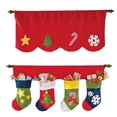thumbnail image 3 of Christmas Curtain Panel Window Decorative Home Door Drape Home Decor, 3 of 3