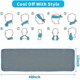 thumbnail image 4 of Cooling Towel (30*100cm), [4-Pack] Ice Towel, Microfiber Cooling Towel for Yoga, Fitness (Blue/Green/Rose/Grey), 4 of 5