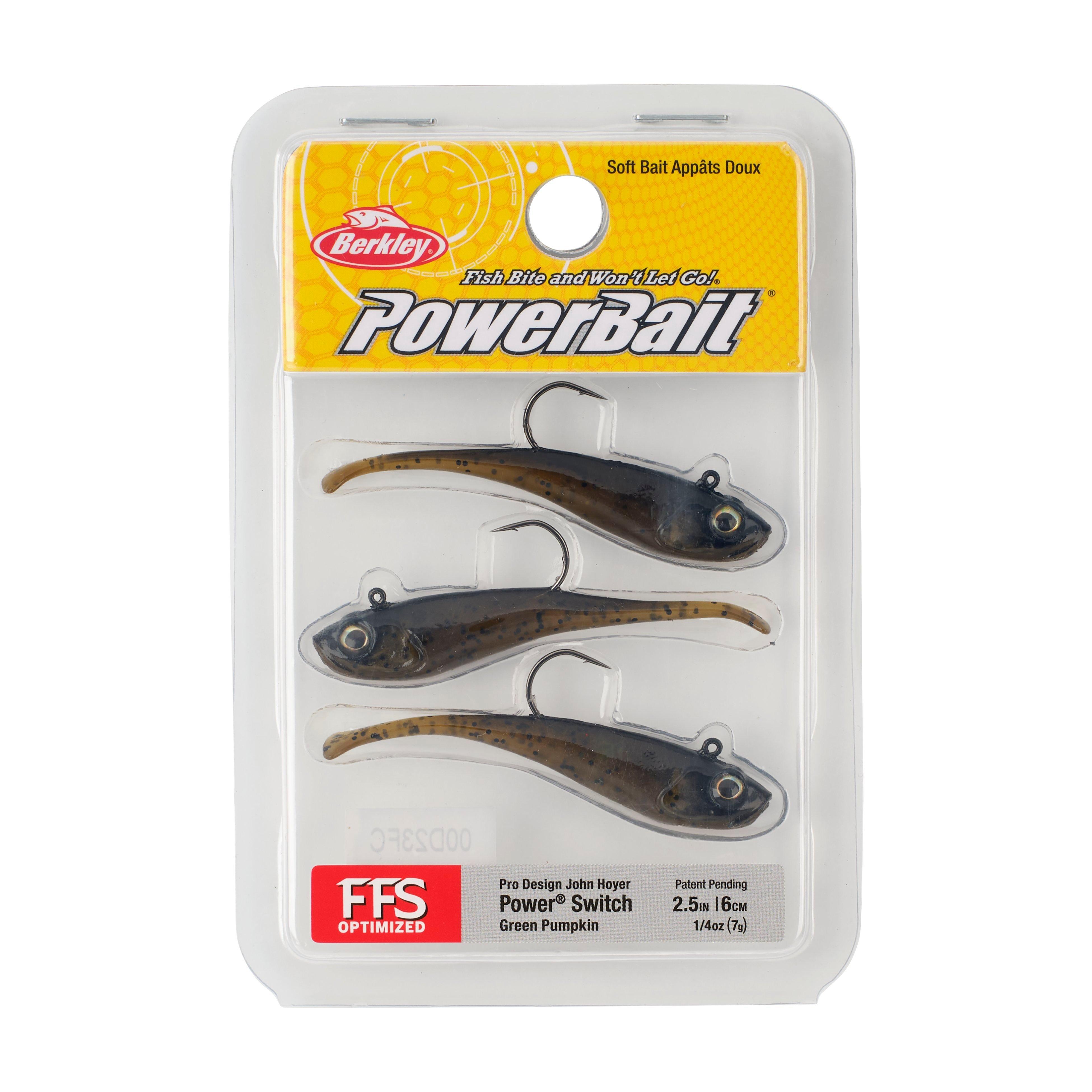 Berkley PowerBait® Power® Switch, 2.5 in, Green Pumpkin