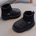 thumbnail image 5 of Viluyesy Girls Ankle Boots Fleece Lined Winter Warm Comfortable Shoes Kids Snow Boots Black Size 6.5 Toddler, 5 of 6