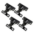 thumbnail image 2 of Kuntesetty 4 Pieces Self Closing Door Hinges Furniture Hardwares Connector Soft Closing glossy black, 2 of 9