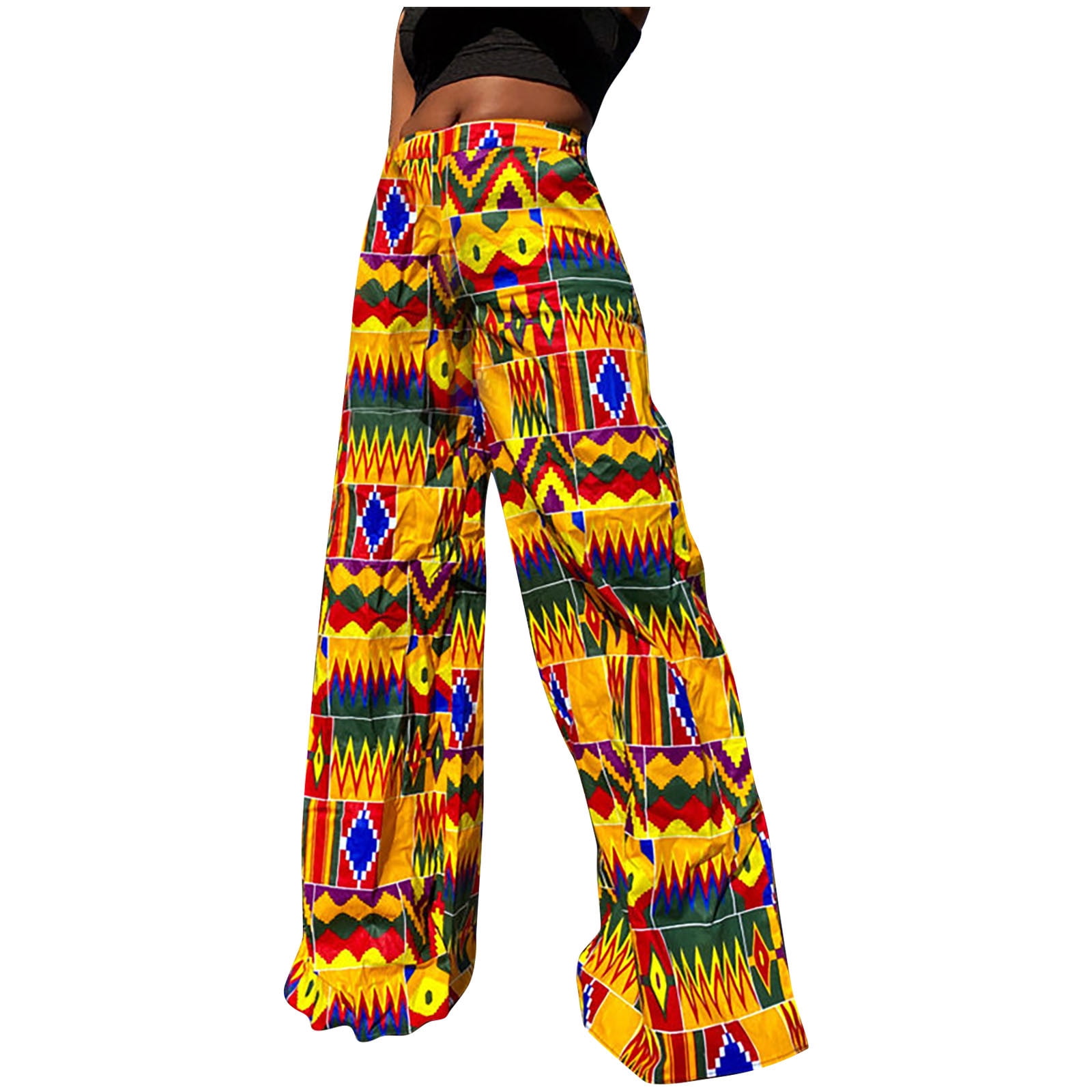 Giftesty Womens Pants Clearance!Women's Casual Printing Pants High