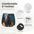thumbnail image 4 of Salouo Surrealist Goat Print Women's 2 in 1 Running Shorts Double-Layer Shorts Athletic Workout Gym Yoga Shorts Running Shorts for Women-Large, 4 of 7