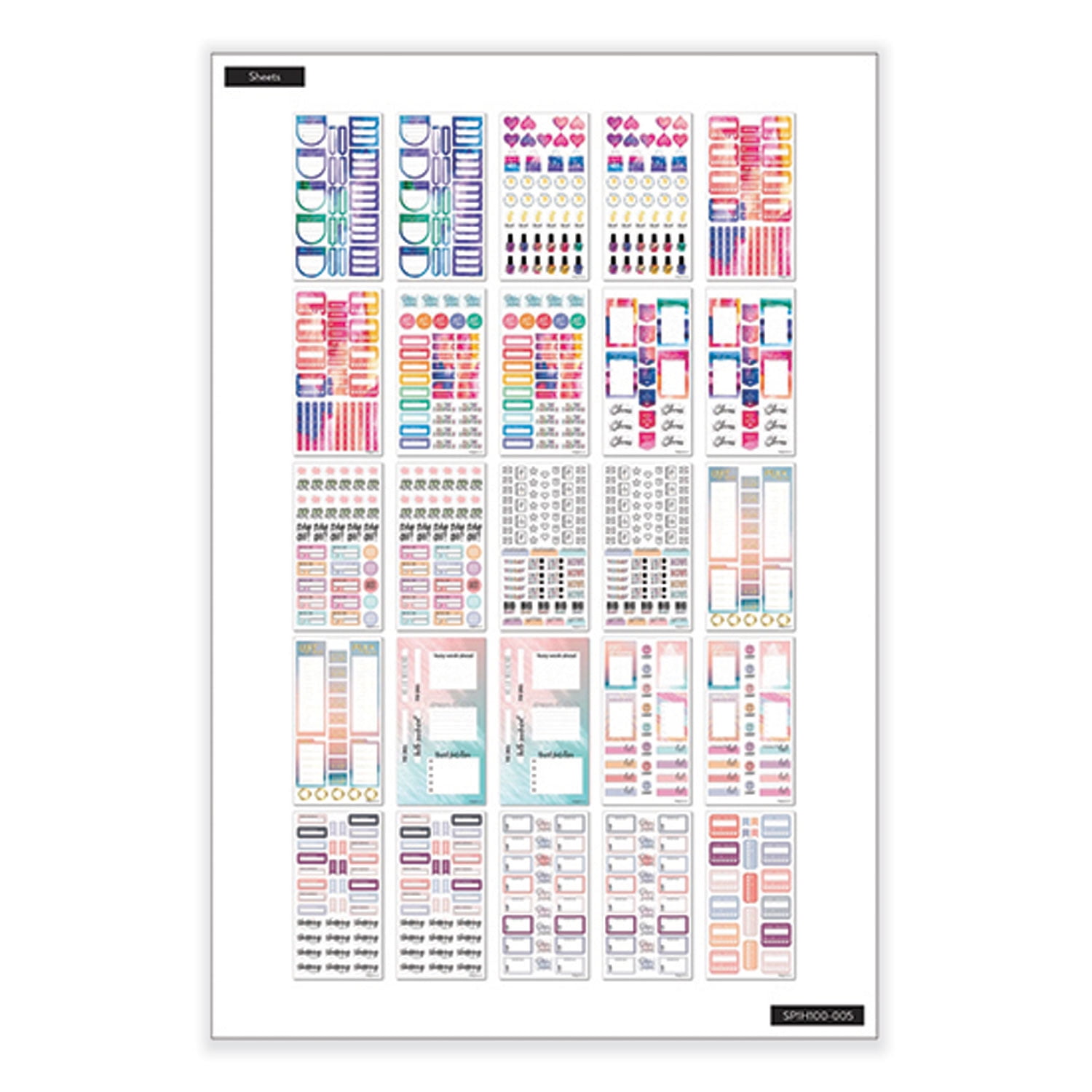 All the Essentials Mega Value Pack Stickers, Productivity Theme, 2,172 Stickers | Bundle of 5 Packs