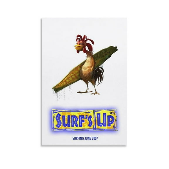 Surf's Up Movie Poster Picture Print Wall Art Poster Painting Canvas Posters Artworks Gift Room Aesthetic 24x36inch(60x90cm)