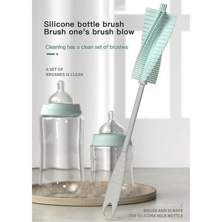 

360 Degree Rotating Long-Handled Baby Bottle Cleaning Brush Water Cup Warm Cup Cleaning Brush