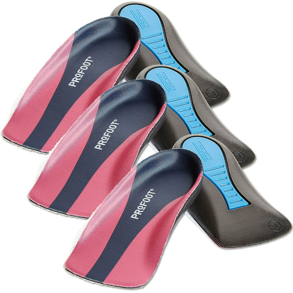 Plantar Fasciitis Shock Absorbing Heel Gel Cup Insoles (Set of Three