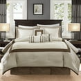 thumbnail image 2 of Madison Park King Genevieve 7-Piece Comforter Set, Taupe/Brown, 2 of 8