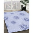 thumbnail image 2 of Ahgly Company Indoor Rectangle Patterned Lavender Blue Area Rugs, 2' x 5', 2 of 6