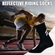 thumbnail image 2 of Calcetines reflectantes Ciclismo Running Elástico Deporte Baloncesto Negro JShteea El nuevo, 2 of 7