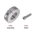 thumbnail image 3 of Uxcell 25mm Bore Set Screw Split Clamp-On Collars Aluminum Alloy, 50mm OD, 15mm Width 2 Pack, 3 of 5