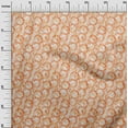 thumbnail image 3 of oneOone Cotton Silk Orange Fabric Abstracts Dress Material Fabric Print Fabric By The Yard 42 Inch Wide, 3 of 5