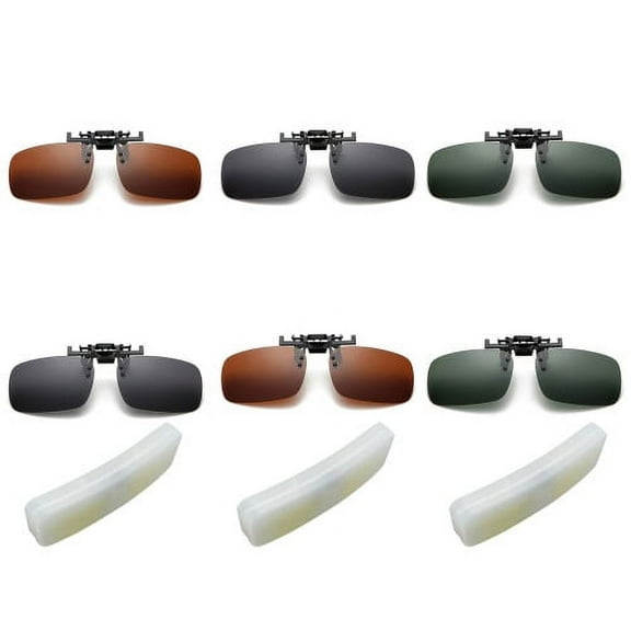 Zhaomeidaxi Polarized Unisex Clip On Flip Up Sunglasses Over Prescription And Reading Glasses Frames Suitable For Driving