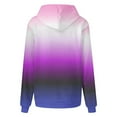 thumbnail image 4 of QUINDOS Womens Hoodies Pullover Plus Size Womens Sweatshirts and Hoodies Casual Long Sleeve Crew Neck Gradient Color Pullover Tops, 4 of 4