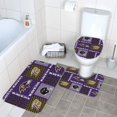 thumbnail image 3 of Juego de alfombras de baño de 3 piezas Ravens Team Alfombra antideslizante para baño de 24 x 16 pulgadas, 3 of 7