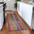 thumbnail image 4 of Dalyn Rugs Machine Washable Indoor/Outdoor Chantille Putty 2'3" x 7'6" Runner Rug, 4 of 7