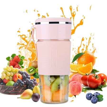 

Portable Blender Cup Portable Convenient to Use Juice Extractor for Celery Broccoli Smoothie Pink