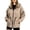 Brown, variant on Women's Waterproof Rain Jackets with Pockets Relaxed Mid-Length Lightweight Hoodies Adjustable Drawstring Waist Coat Versatile Outdoor Windbreaker Fashion Solid Color Hiking Clothes M