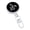 White, variant on Compact Round Keychain Electronic Timekeeper For Convenient Portable Time Display On Items During Daily Use