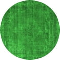thumbnail image 1 of Ahgly Company Indoor Round Oriental Green Industrial Area Rugs, 5' Round, 1 of 4